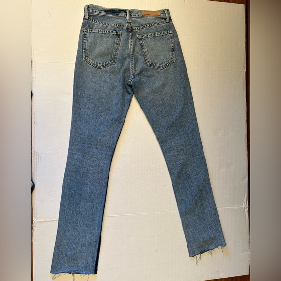 GRLFRND Addison Split Boot Jean w/frayed hem in Touch The Floor. Sz-26 S3 - Picture 3 of 12